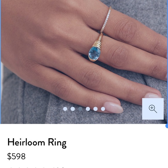 Mejuri Jewelry - Mejuri Heirloom Ring Blue Topaz